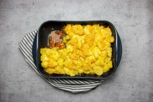 Ovenschotel met groenten en gehakt