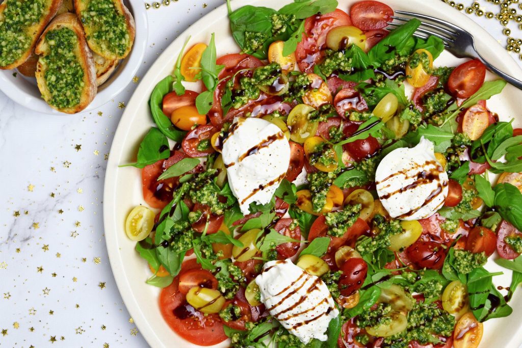 Tomatensalade met burrata Koken met familie